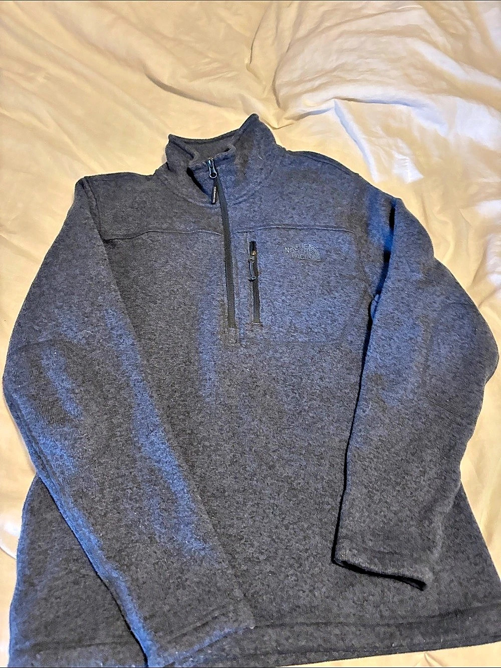 The North Face Gordon Lyons 1/4-Zip Fleece Pullover Gray/blue
